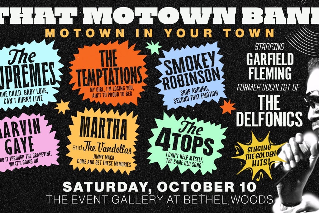 That Motown Band 2026 & 2027 tour poster